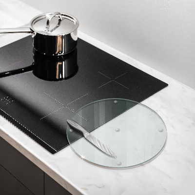 Cutting board round transparent