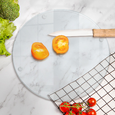 Cutting board round transparent