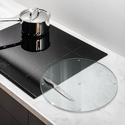 Cutting board round transparent