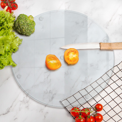 Cutting board round transparent