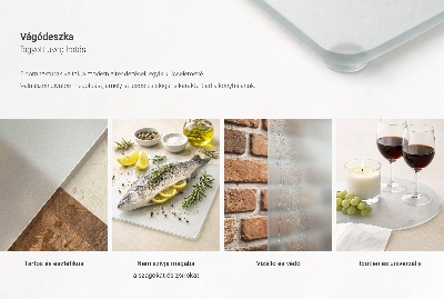 Glass cutting board Round semitransparent