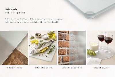 Glass cutting board Rectangular semitransparent
