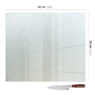 Glass cutting board Rectangular semitransparent