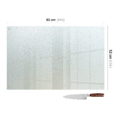 Glass cutting board Rectangular semitransparent