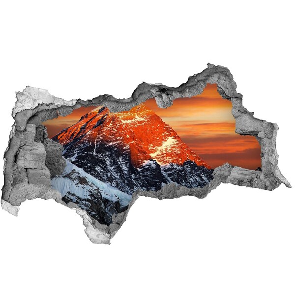 Hole in the wall sticker Everest peak