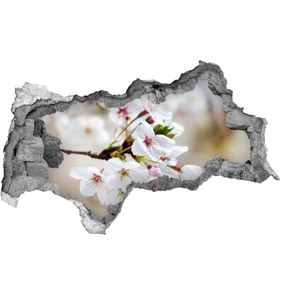 Hole in the wall decal Cherry blossoms in a ruined wall