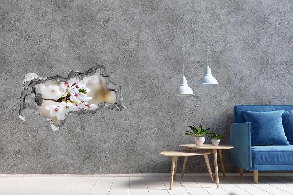 Hole in the wall decal Cherry blossoms