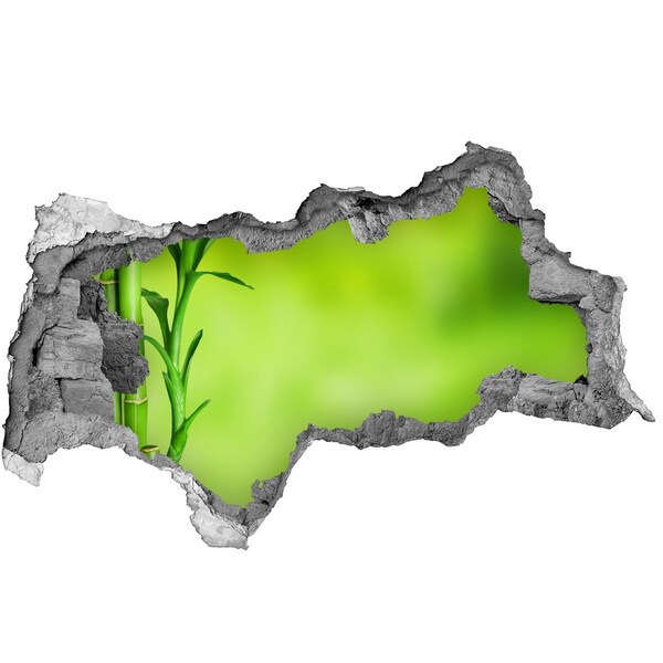 Hole in the wall sticker A green oasis behind the wall