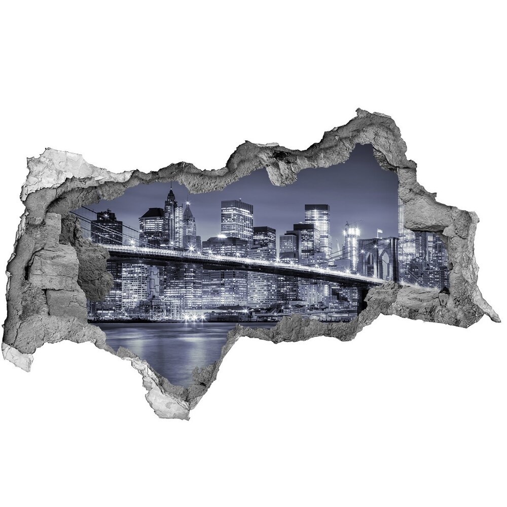 Hole in the wall decal Manhattan New York