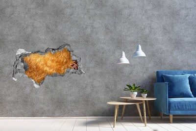 Hole wall sticker Golden Hole in the Wall