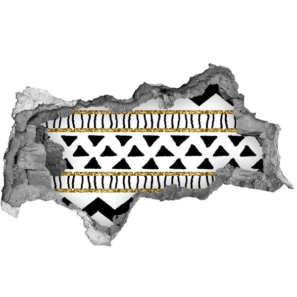 Hole wall sticker Stylized hole in the wall