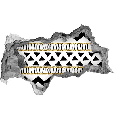 Hole wall sticker Stylized hole in the wall