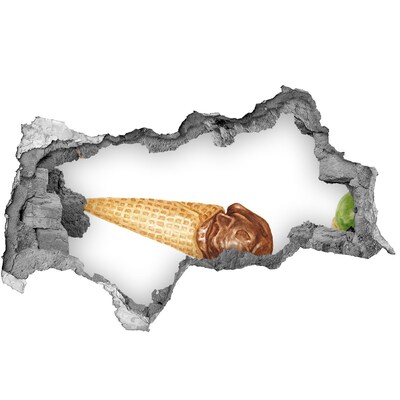 Hole in the wall sticker Hole-in-the-wall ice