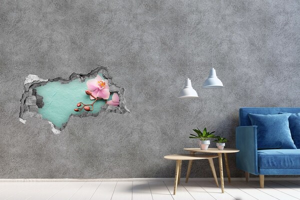 Hole wall sticker Orchid