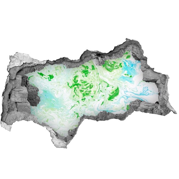 Hole in the wall decal A green oasis in a hole in the wall