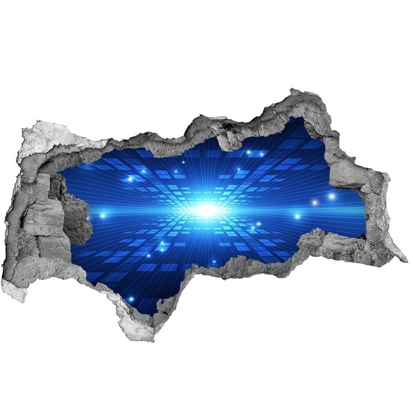 Hole in the wall decal Digital space behind the wall