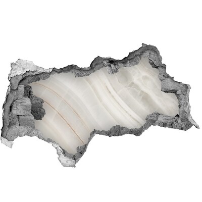 Hole in the wall decal Marble texture