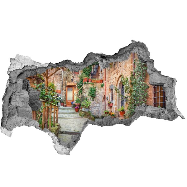 Hole in the wall sticker A charming town in Tuscany