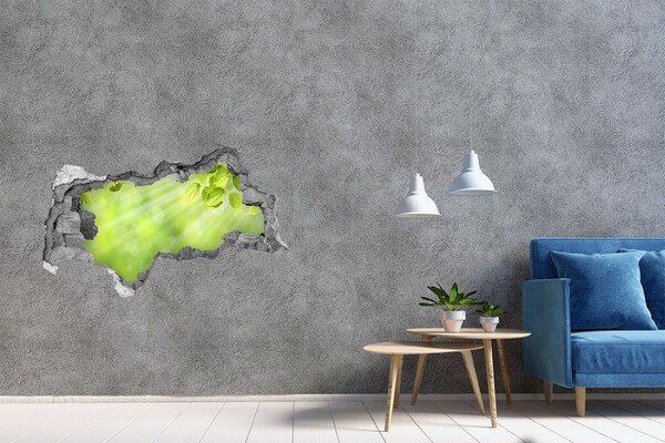 Hole wall sticker Leaves