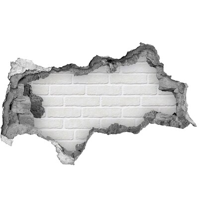 Hole in the wall decal Brick wall