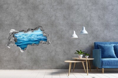 Hole in the wall sticker Sea water