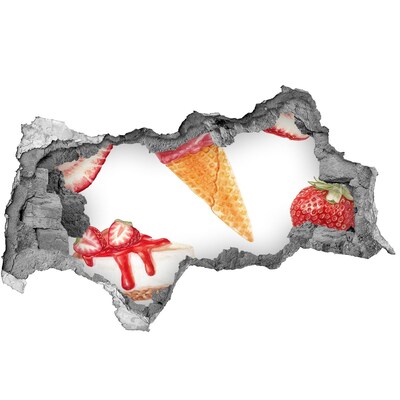 Hole in the wall sticker Sweet Delights of Summer