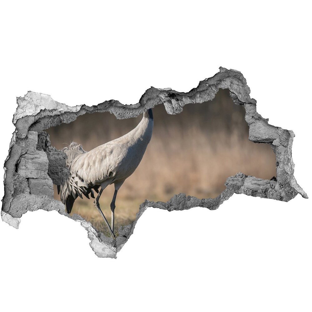 Hole wall sticker Heron