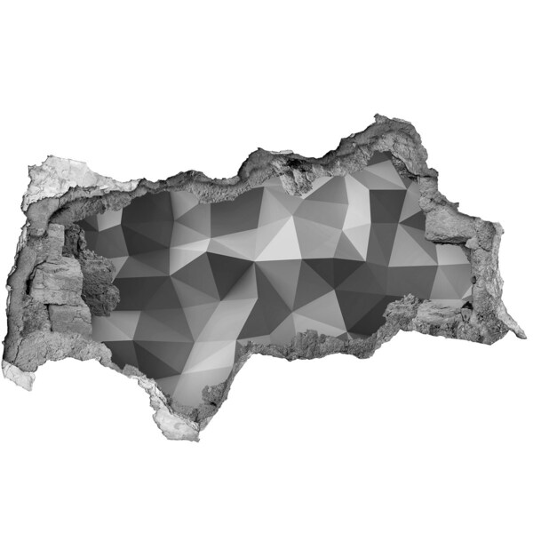 Hole in the wall sticker Geometric hole in the wall