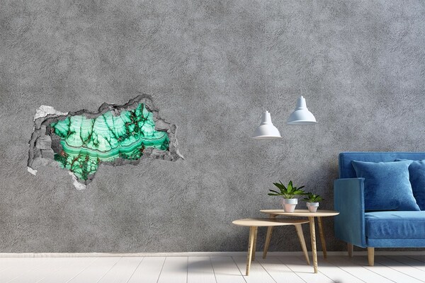Hole in the wall sticker Malachite Grotto