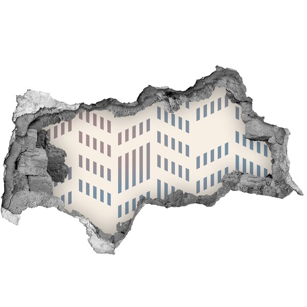 Hole in the wall decal Urban charm behind the wall