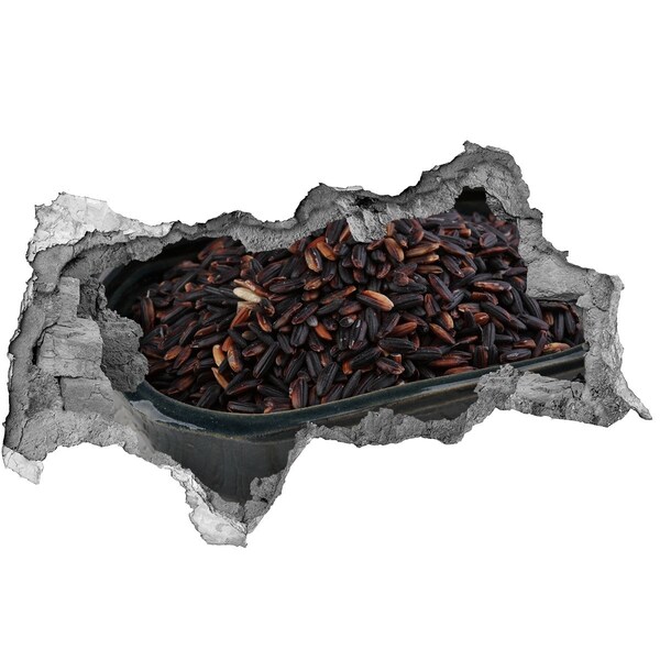 Hole wall sticker Black Rice Feast