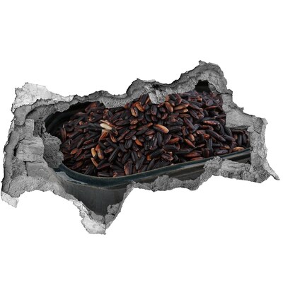 Hole wall sticker Wild rice in a bowl