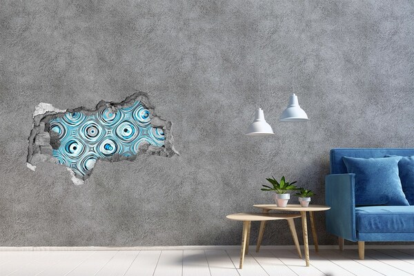 Hole wall sticker Water eddies in concrete