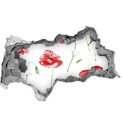 Hole in the wall sticker Flower Hole in the Wall