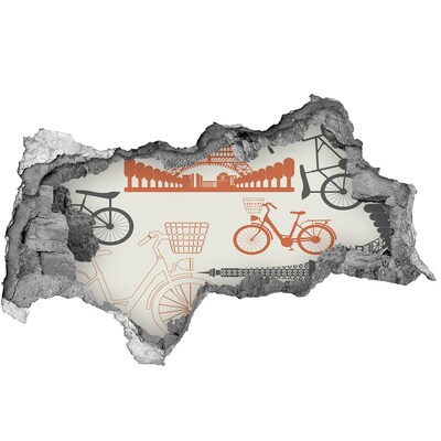 Hole in the wall sticker Paris in detail