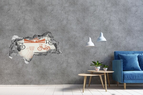 Hole in the wall sticker Paris in detail