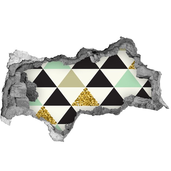 Hole in the wall sticker Geometric Patterns on the Wall