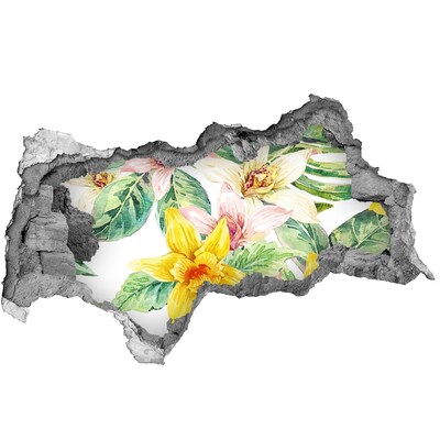 Hole wall sticker Orchid