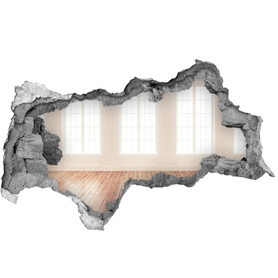 Hole in the wall sticker Interior with a view of the sun