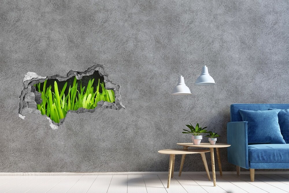 Hole wall sticker Grass