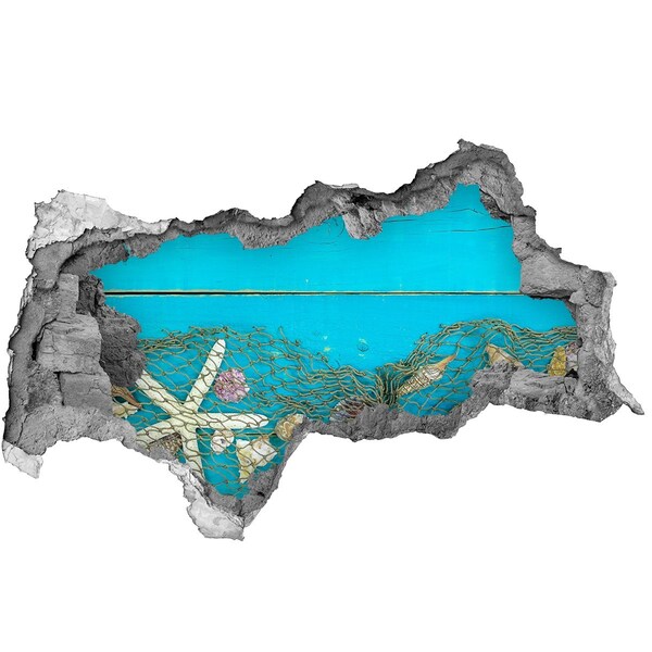 Hole in the wall decal The underwater world against the backdrop of the reef