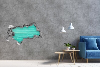 Hole wall sticker Green boards