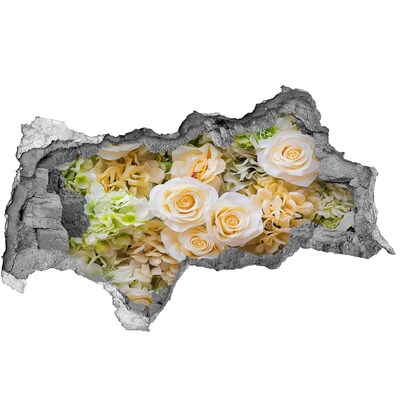 Hole wall sticker Roses