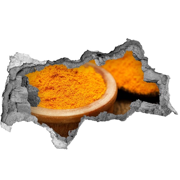 Hole in the wall sticker Turmeric seasoning