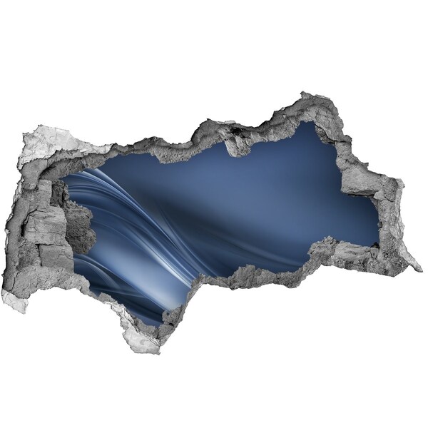 Hole in the wall sticker A hole in the wall with a view of the sky