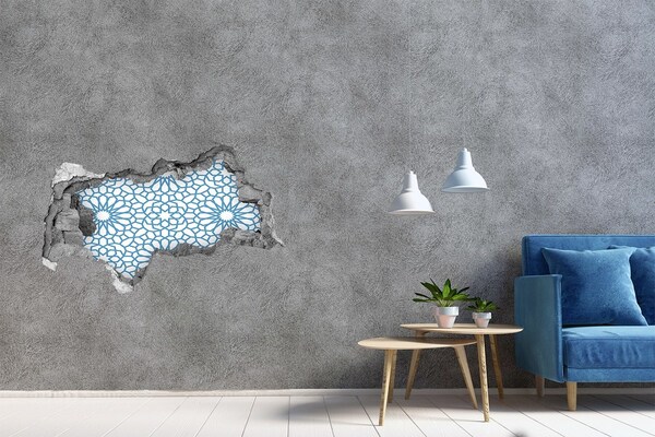 Hole in the wall decal Mosaic pattern in a hole in the wall