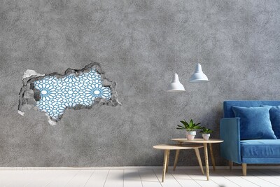 Hole in the wall decal Oriental pattern