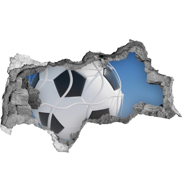 Hole in the wall decal Football in flight