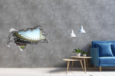 Hole wall sticker A stadium full of emotions
