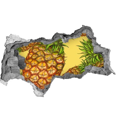 Hole wall sticker Pineapple Color Leak